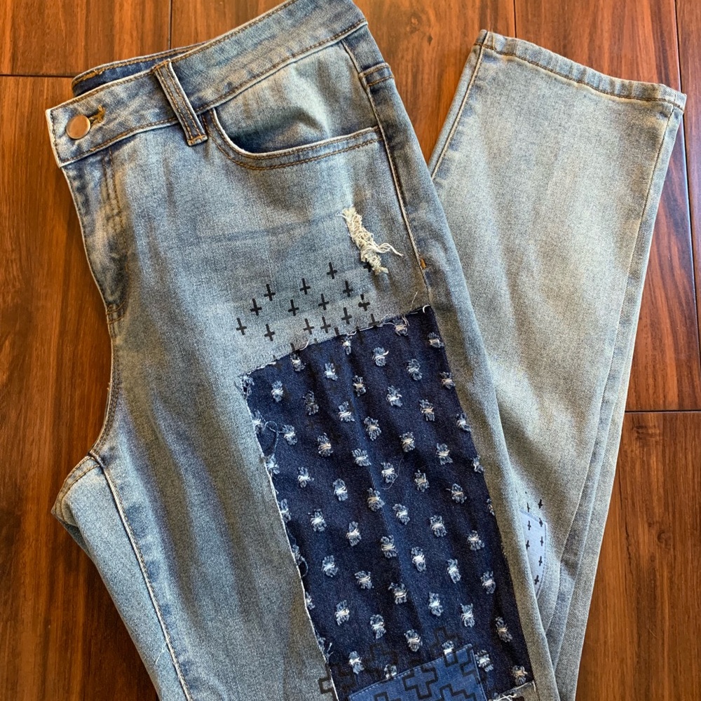 Juliette Patchwork Skinny jeans women’s 10